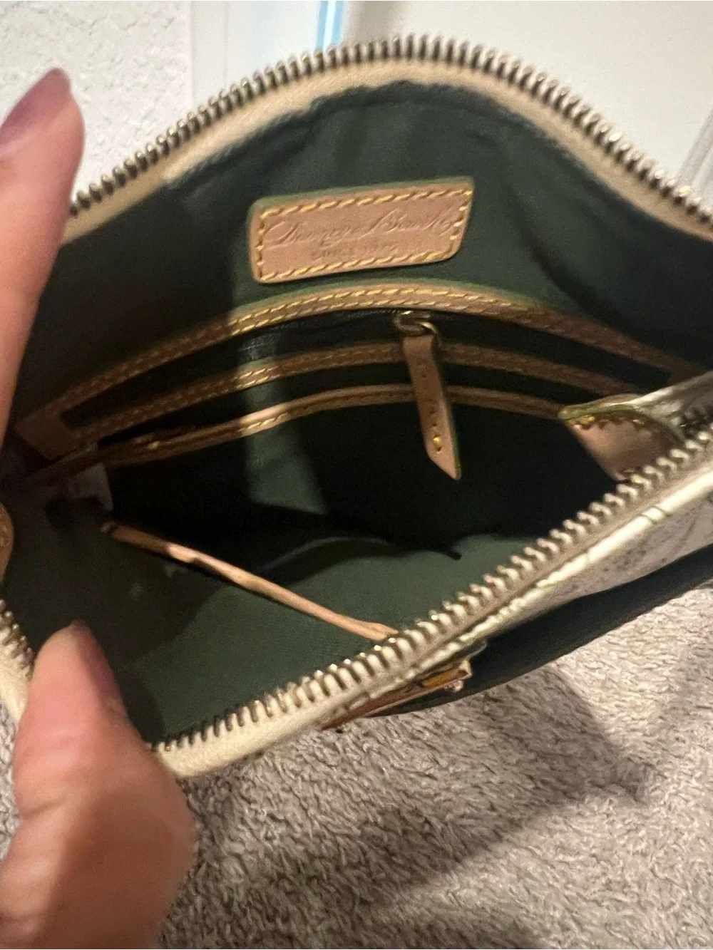 Dooney & Bourke Tinker Bell Crossbody Bag - White & Green